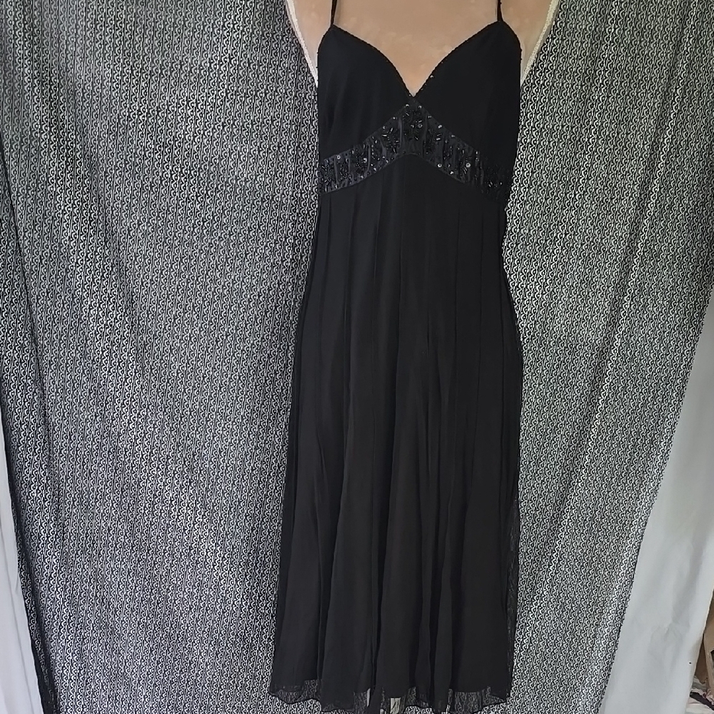 Elegant Black Evening Dress Size 14 Little Black Dress